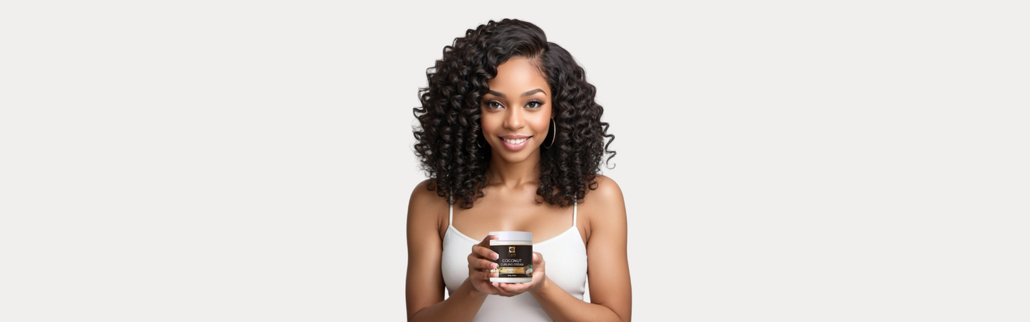 Frizz-free curl cream & edge control for sleek styles