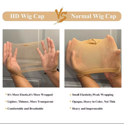 HD Wig Cap – 6 Pack | Ultra Thin, Invisible Wig Cap for Seamless Installs