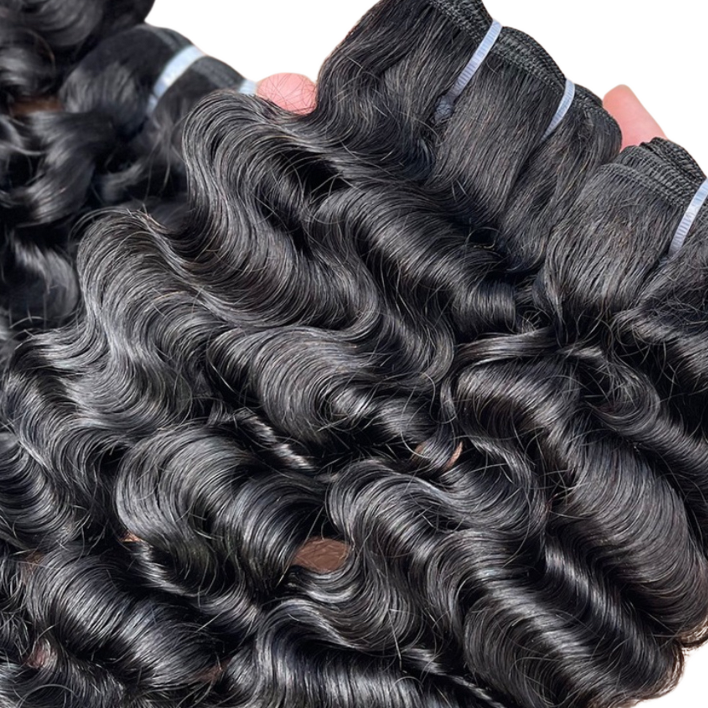 1 Pc Premium Raw Wavy Curl Human Hair Bundle