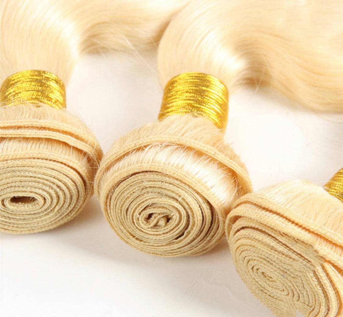 UNice 1B/613 Ombre Hair Weave 3 Pcs Body Wave 100% Virgin Human Hair
